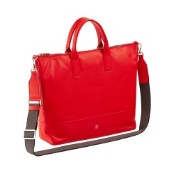 DUDU Borsa a Tracolla Spalla Elegante Donna in Vera Pelle, Borsa a Mano con Due Manici e Cerniera Zip - Img 3