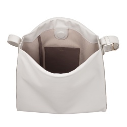 DUDU Borsa Donna a Spalla Trapezoidale in Vera Pelle, Borsa a Trapezio con Tracolla Regolabile – Elegante, Spaziosa per Tempo Libero, Lavoro, Sera - Img 3