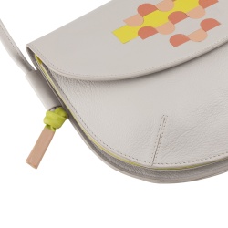 DUDU Borsa Donna a Tracolla con Patta in Vera Pelle, Piccola Borsetta a Spalla con Pattina a Bottone Magnetico, Borsa - Img 4