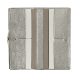 DUDU Portafoglio Donna Grande Vera Pelle con Protezione RFID, Porta Carte di Credito con Portamonete Borsellino Clic Clac, Portafogli Porta Banconote Colorato - Img 3