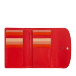 DUDU Portafoglio Donna in Pelle Morbida Colorata, Borsello con Portamonete a Cerniera, 12 Porta Carte Tessere, Multicolore - Img 3