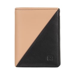 DUDU Portafoglio Donna Piccolo di Pelle Colorata Porta Carte e Tessere con Portamonete Zip e Bottone