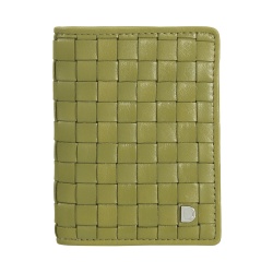 DUDU Portafoglio Piccolo Uomo in Pelle Intrecciata – Elegante e Sottile, Portafoglio Slim Porta Carte Tessere, Banconote e Documenti