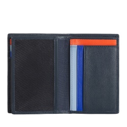DUDU Portafoglio Uomo RFID Blocking in Pelle, Portafoglio Piccolo Tascabile Bifold con Finestra ID, 9 Porta Carte di Credito, Porta Banconote - Img 3