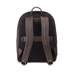 DUDU Zaino in Pelle Uomo Donna Porta PC 15L – Elegante Zaino da Viaggio e Lavoro con Tasca Imbottita per Laptop (fino 13"), Spallacci Regolabili e Design Compatto - Img 2