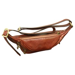 Marsupio in pelle. Marrone - Img 3