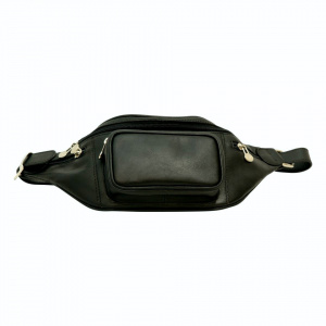 MARSUPIO IN PELLE MODELLO 5 TASCHE OLD ANGLER FIRENZE - Img 5