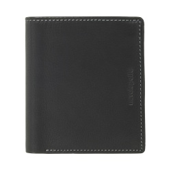 Nuvola Pelle Portafoglio Uomo in Pelle Piccolo con Portamonete – Portafoglio Compatto in Vera Pelle con Scomparti per Carte, Banconote, Zip Interna e Monete - Img 2