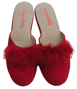 PANTOFOLA DONNA MILLY IN CAMOSCIO ARTIGIANALE MADE IN ITALY - Img 6