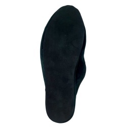 PANTOFOLE DONNA IN VELLUTO GEDA CON RICAMO CORONA PERSONALIZZATE CON INIZIALI MADE IN ITALY - Img 5