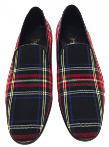 PARURE UOMO MOCASSINI E CINTURA IN TARTAN GAROFALO GIANBATTISTA ARTIGIANALE MADE IN ITALY - Img 3