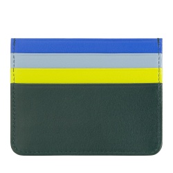 Porta carte di credito colorato in pelle Nappa 6 tasche DUDU - Img 2