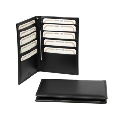 PORTA CARTE DI CREDITO IN PELLE A 10 POSTI CON RFID OLD ANGLER FIRENZE - Img 6