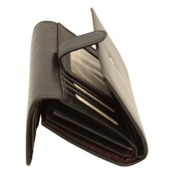 Portafoglio da donna in pelle - nero con RFID - Img 4