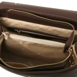 Silene - Borsa a mano in pelle convertibile a zaino - Img 5