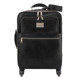 TL Voyager - Trolley verticale in pelle con 4 ruote