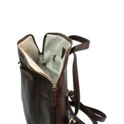 Zaino in pelle - marrone scuro - Img 3