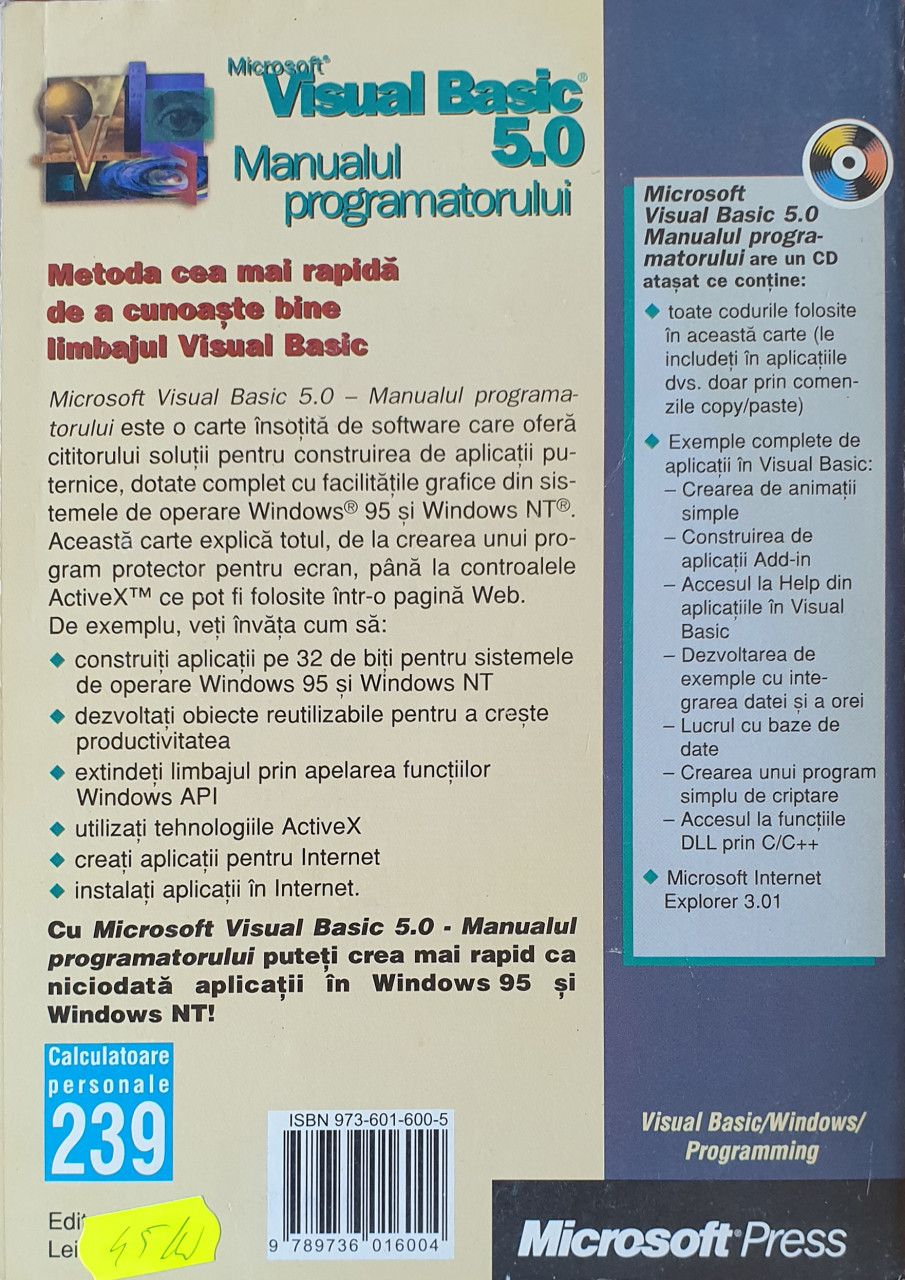 Microsoft Visual Basic 5.0