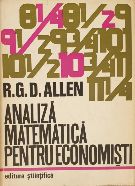 Analiza matematica pentru economisti | R. G. D. Allen