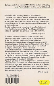 Conferinta (secreta) a Uniunii Scriitorilor din iulie 1955 | Mircea Colosenco