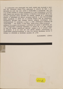 Modernitate si avangarda in muzica ante si interbelica a secolului XX (1900-1940) | Clemansa Liliana Firca