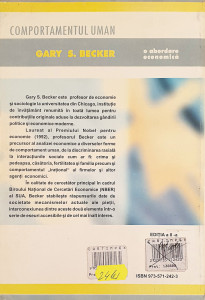 Comportamentul uman | Gary S. Becker