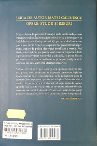 Conceptul modern de poezie-de la romantism la avangarda | Matei Calinescu