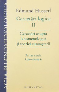 Cercetari logice II/3 | Edmund Husserl