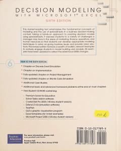 Decision Modeling with Microsoft Excel | Jeffrey H. Moore, Larry R. Weatherford