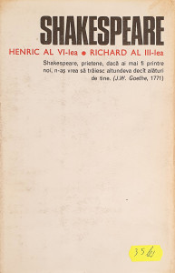 Opere 1-Henric al VI-lea * Richard al III-lea | William Shakespeare
