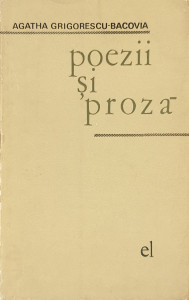 Poezii si proza | Agatha Grigorescu-Bacovia