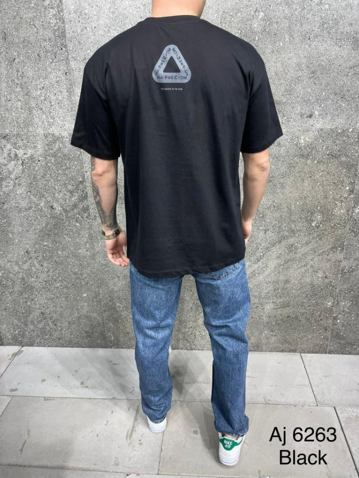 Tricou oversize provoche black aj-6263