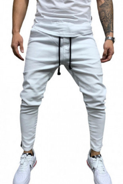 BLUGI SLIM FIT STRIPED WHITE COD B5541-1