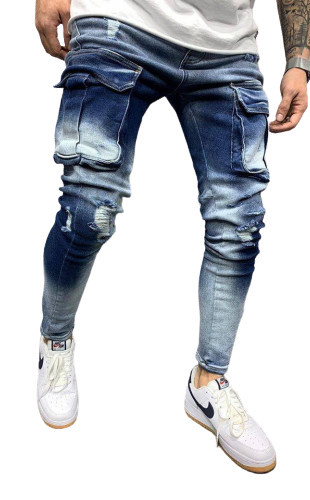 Blugi Skinny Conici cu Buzunare