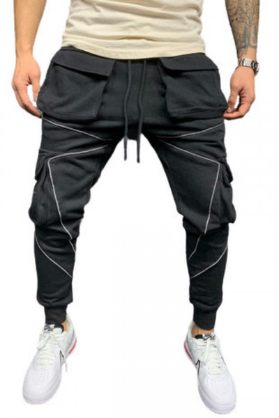 PANTALONI BUZUNARE FRONTALE BLACK COD BRS P 5218 BLACK