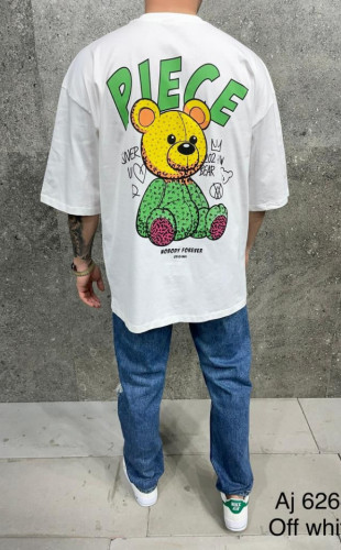 Tricou oversize piece off white aj-6264