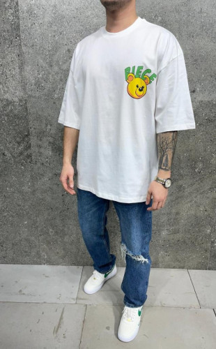 Tricou oversize piece off white aj-6264