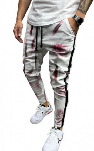 BLUGI SLIM FIT STRIPED&PAINTED WHITE COD B5441
