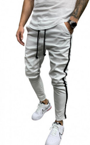 BLUGI SLIM FIT STRIPED WHITE COD B5541-1