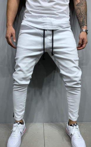 BLUGI SLIM FIT STRIPED WHITE COD B5541-1
