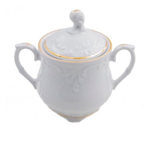 ROCOCO Zaharnita cu capac portelan 250 ml