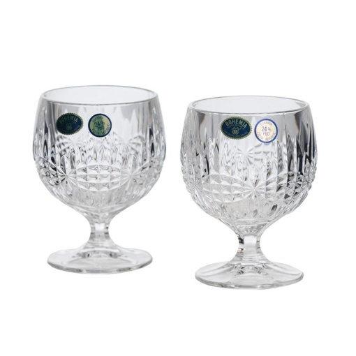 VIBES Set 6 pahare cristal Bohemia brandy 250 ml