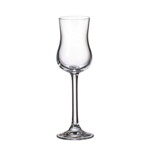 COLIBRI Set 6 pahare sticla cristalina Bohemia grappa 85 ml