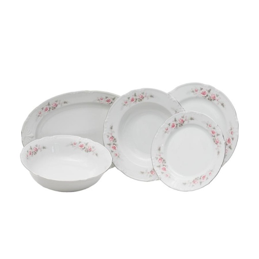 CONSTANCE decor FLORAL Serviciu masa portelan Bohemia 6 persoane ( 20 piese )