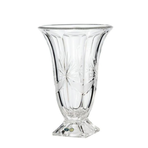 RIBON Vaza cristal Bohemia lucrata manual 36 cm