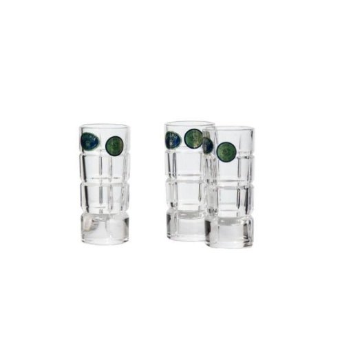 SQUARE Set 6 pahare cristal Bohemia shot 40 ml