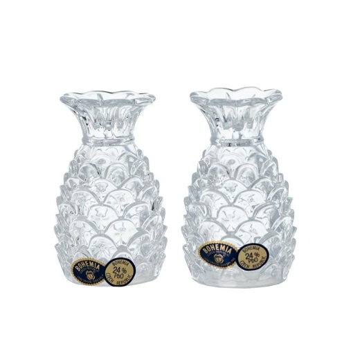 Set 2 solnite sare/piper cristal Bohemia model "ANANAS"