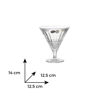 ALEXANDRIA Cupe inghetata cristal Bohemia 310 ml - Img 5