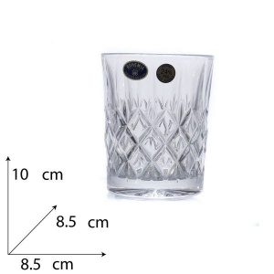 ANGELA Set 6 pahare cristal Bohemia whisky 320 ml - Img 2