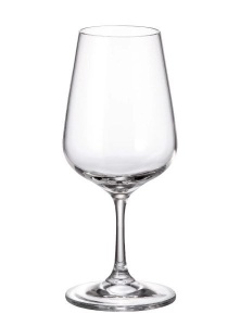 APUS Set 6 pahare sticla cristalina Bohemia vin 360 ml - Img 2